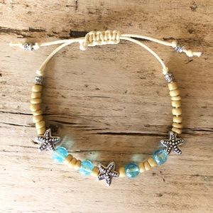 Beach bracelet handmade *new*, adjustable, starfish